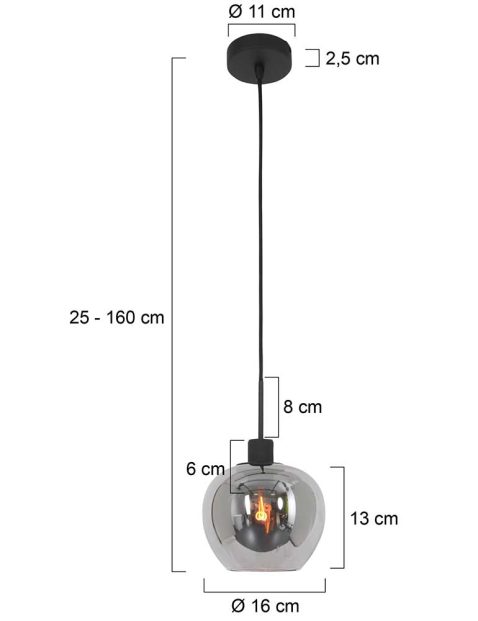 hanglamp-steinhauer-lotus-smokeglas-en-zwart-1901zw-7