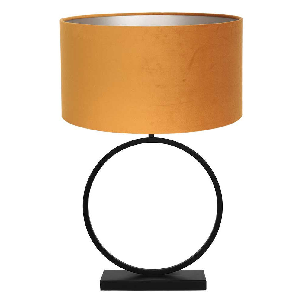 ronde-tafellamp-light-living-liva-goud-en-zwart