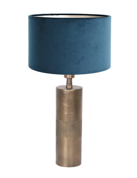 tafellamp-steinhauer-bassiste-blauw-en-brons-3424br