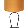 tafellamp-steinhauer-stang-geborsteld-zwart-met-gouden-kap-3506zw
