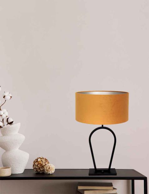 tafellamp-steinhauer-stang-geborsteld-zwart-met-gouden-kap-3506zw-3