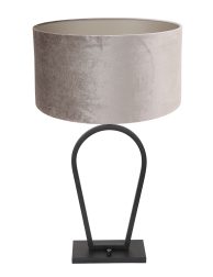 tafellamp-steinhauer-stang-geborsteld-zwart-met-zilvergrijze-kap-3505zw