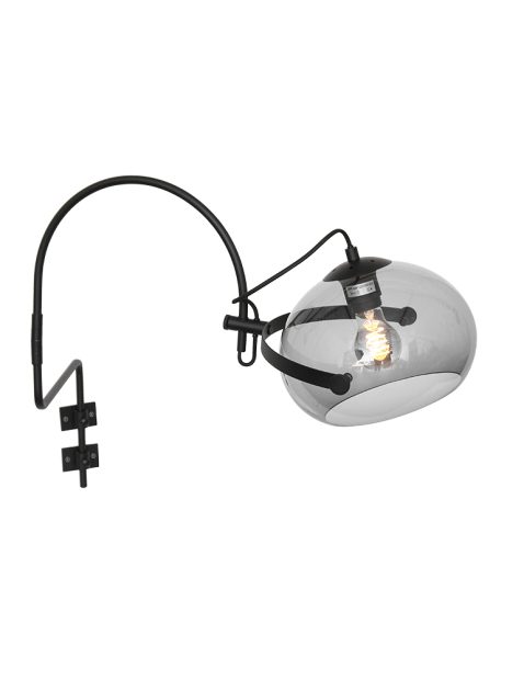 wandlamp-anne-light-home-holgarson-zwart-mat-transparant-grijs-plexi-2572zw-17