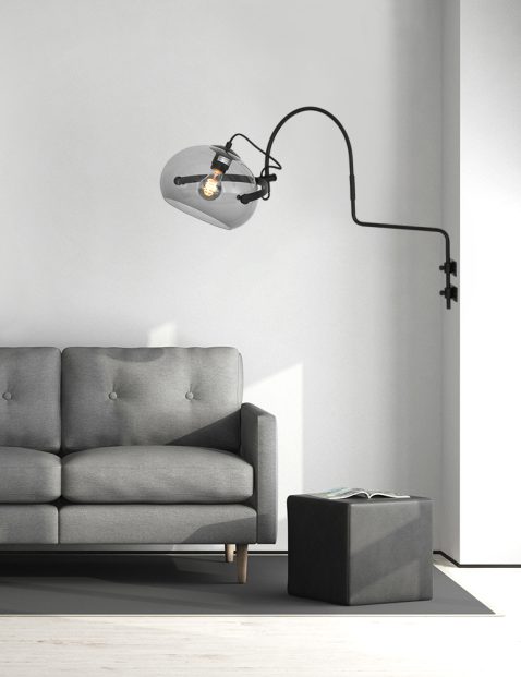 wandlamp-anne-light-home-holgarson-zwart-mat-transparant-grijs-plexi-2572zw-2