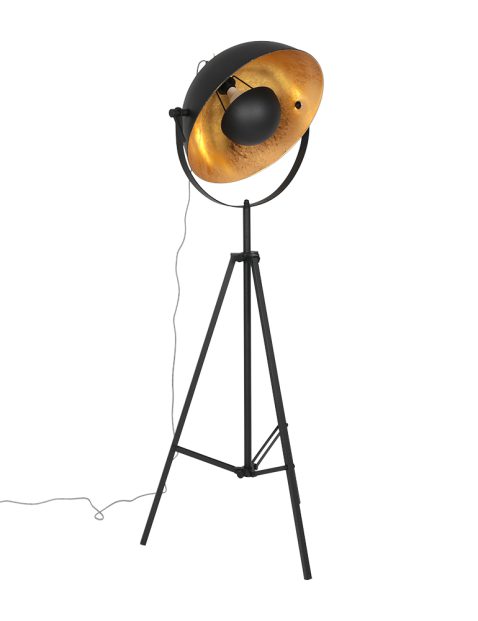 vloerlamp-mexlite-sunflower-goud-en-zwart-3664zw-10