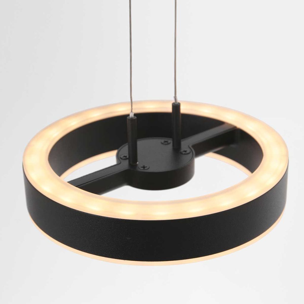 Hanglamp met ronde lamp zwart Steinhauer Piola - Afbeelding 10
