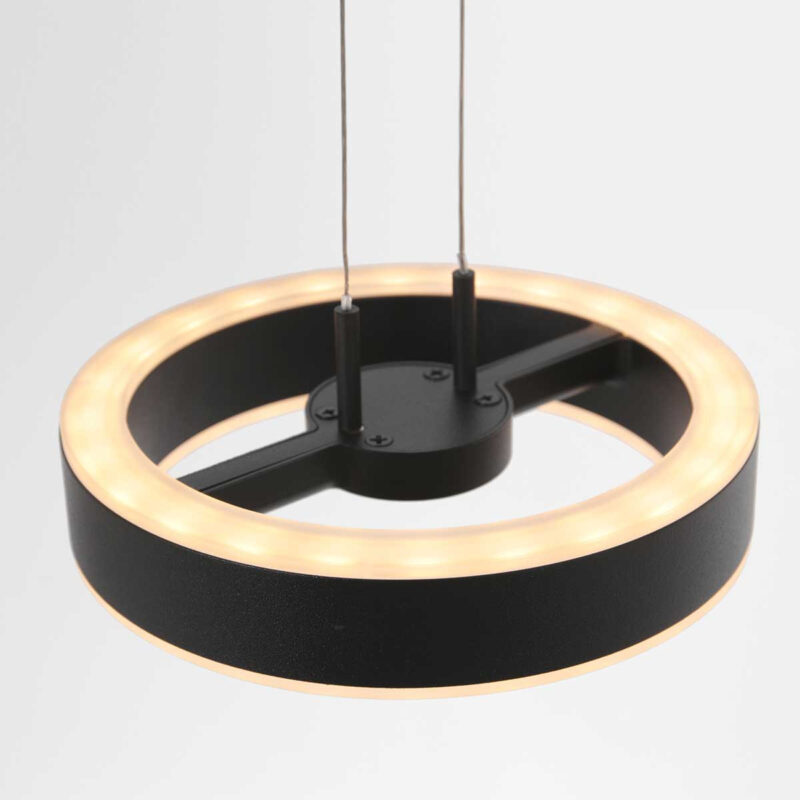 Hanglamp met ronde lamp zwart Steinhauer Piola - Afbeelding 10