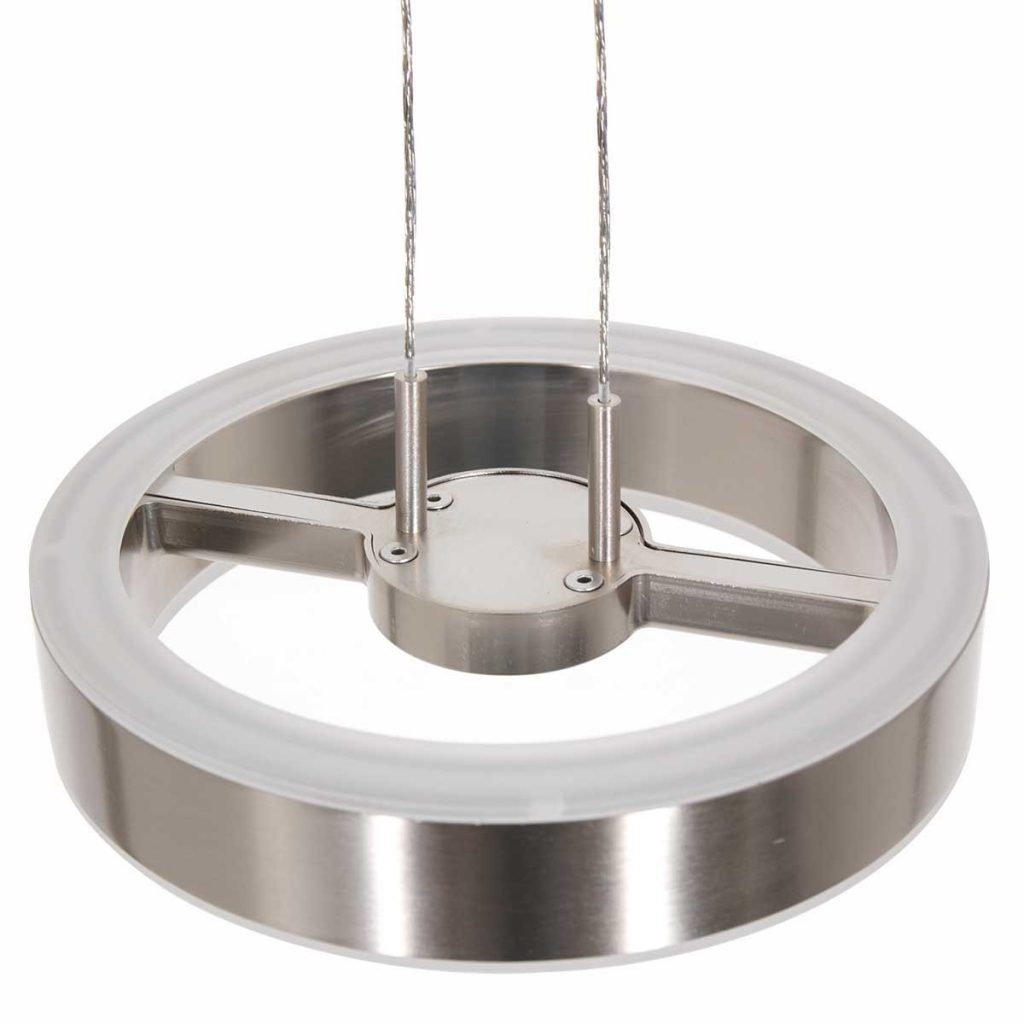Strakke hanglamp met stalen uitstraling Steinhauer Piola - Afbeelding 6