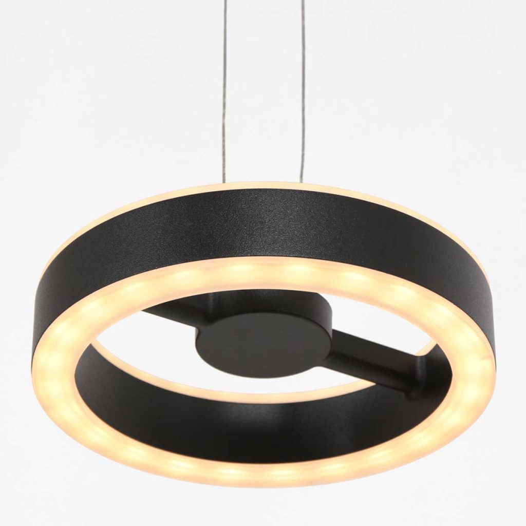Hanglamp met ronde lamp zwart Steinhauer Piola - Afbeelding 4