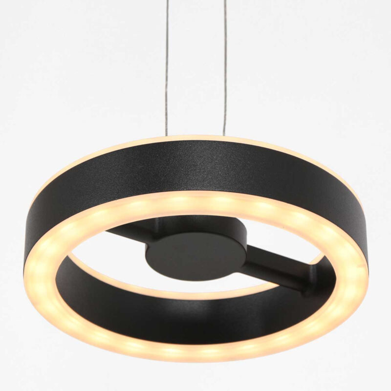 Hanglamp met ronde lamp zwart Steinhauer Piola - Afbeelding 4