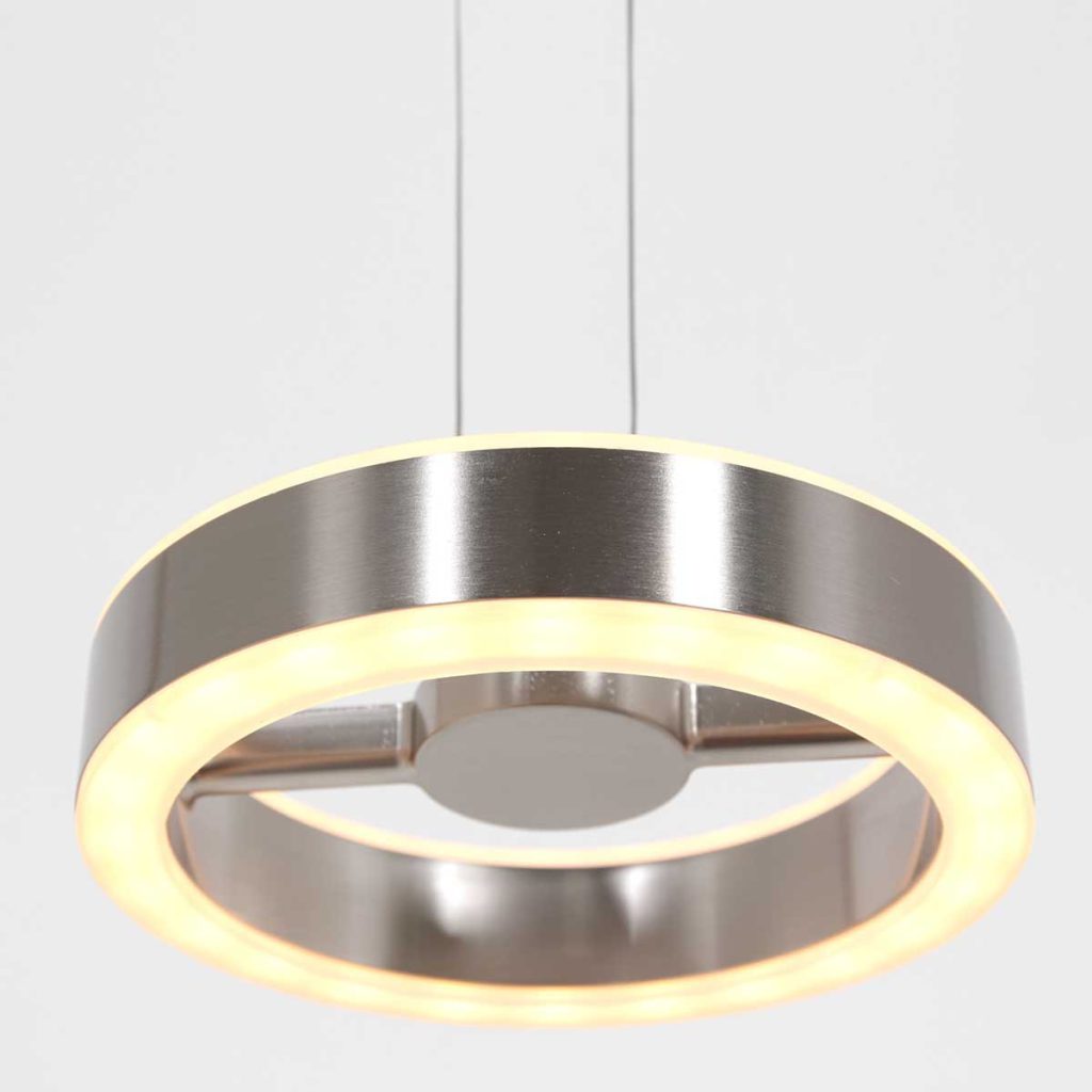 Strakke hanglamp met stalen uitstraling Steinhauer Piola - Afbeelding 14