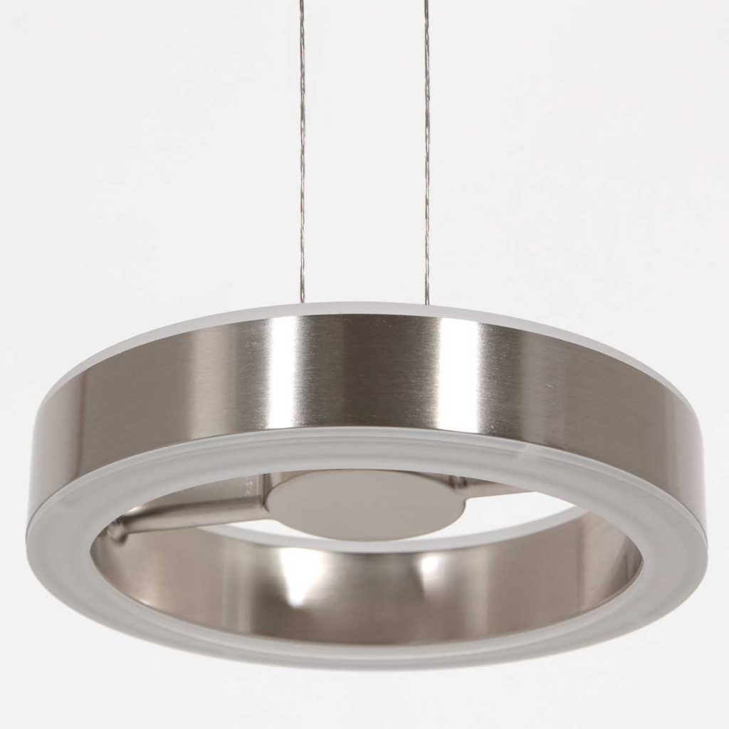 Strakke hanglamp met stalen uitstraling Steinhauer Piola - Afbeelding 13