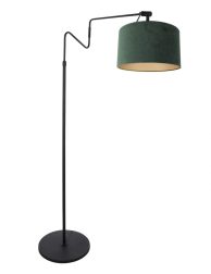 industriele-vloerlamp-met-donkergroene-kapvloerlamp-steinhauer-linstrom-groen-en-zwart-3735zw-1