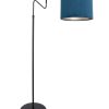 moderne-staande-lamp-met-donkerblauwe-kapvloerlamp-steinhauer-linstrøm-blauw-en-zwart-3736zw