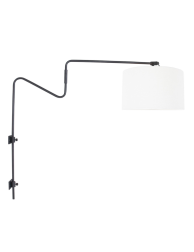 wandlamp-met-lichte-kap-steinhauer-linstrom-wit-en-zwart