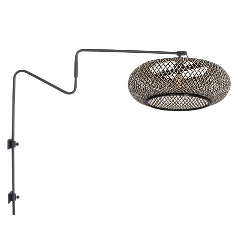 industriele-wandlamp-met-strakke-ovalen-kap-wandlamp-steinhauer-linstrøm-beuken-en-zwart-3833zw