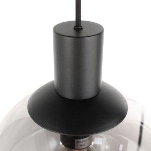 5-lichts-zwarte-hanglamp-met-rookglas-hanglamp-steinhauer-bollique-smokeglas-en-zwart-3800zw-3