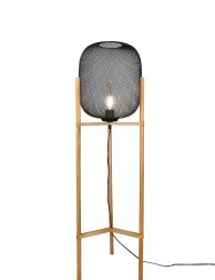 retro-zwart-met-houten-vloerlamp-reality-calimero-r40561032