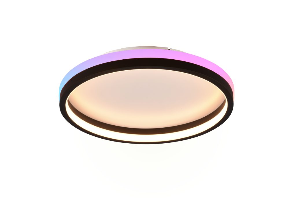 Plafondlamp zwart futuristisch strak Hiko