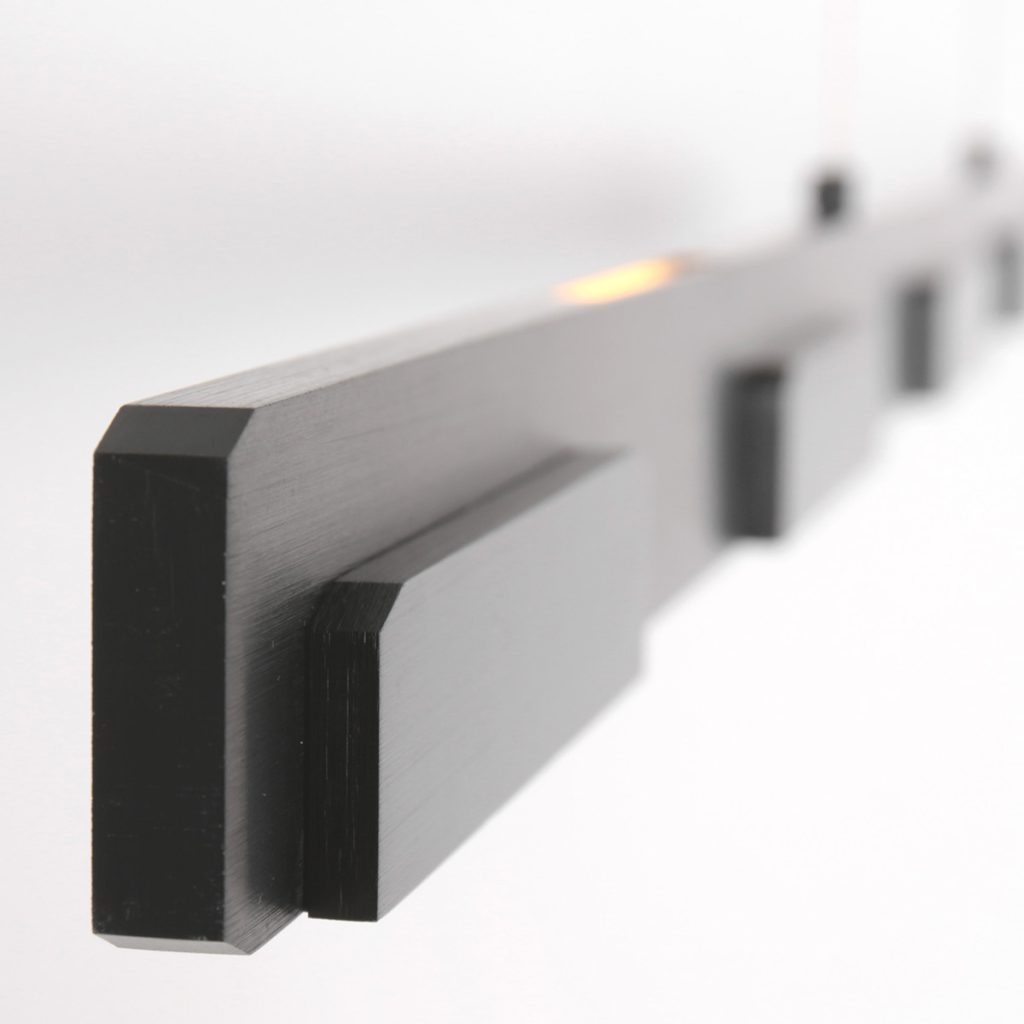 Zwarte brede moderne hanglamp Steinhauer Bloc - Afbeelding 4