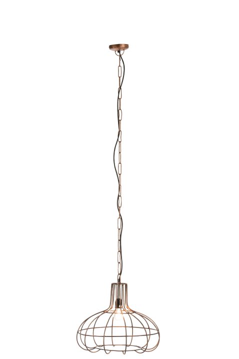 industriele-koperen-hanglamp-verstelbaar-jolipa-pear-poly-1