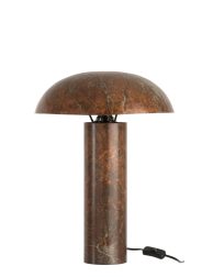 klassieke-bruine-tafellamp-bolle-kap-jolipa-mushroom