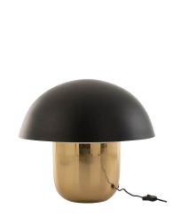 klassieke-tafellamp-paddenstoel-goud-met-zwart-jolipa-mushroom