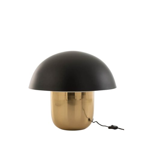 klassieke-tafellamp-paddenstoel-goud-met-zwart-jolipa-mushroom