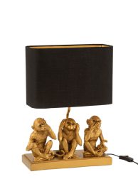 klassieke-zwart-gouden-tafellamp-trio-apen-jolipa-monkey-poly