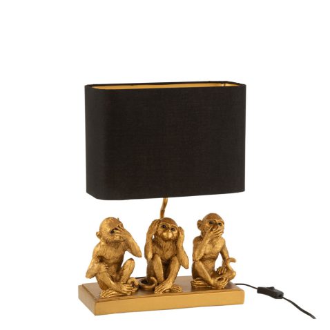 klassieke-zwart-gouden-tafellamp-trio-apen-jolipa-monkey-poly