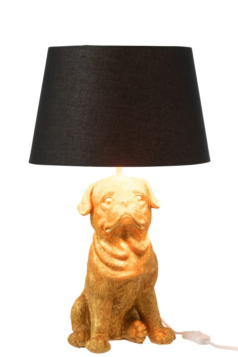 klassieke-zwart-met-gouden-hond-tafellamp-jolipa-bobbie-1