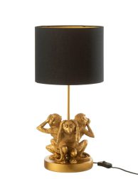 klassieke-zwart-met-gouden-tafellamp-apen-jolipa-monkey-poly