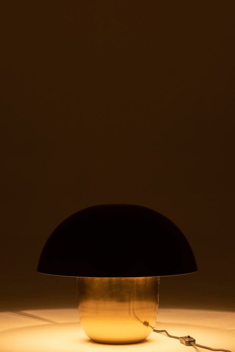 klassieke-zwart-met-gouden-tafellamp-jolipa-mushroom-2