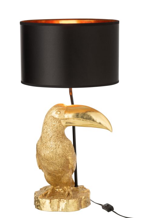 klassieke-zwarte-tafellamp-gouden-vogel-jolipa-toucan-poly-1
