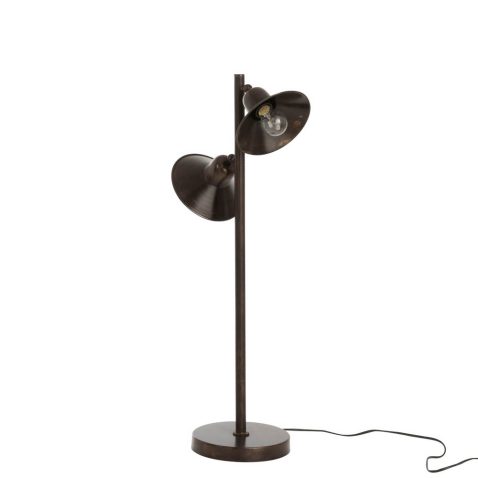 klassieke-zwarte-tafellamp-twee-lichtpunten-jolipa-stella