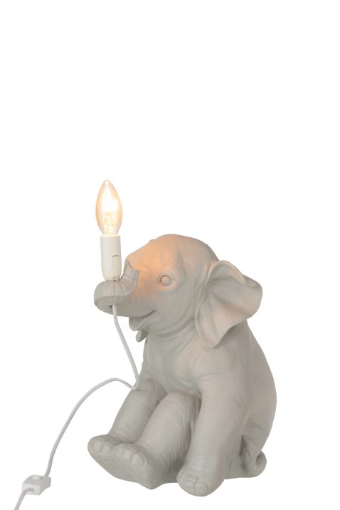 moderne-beige-tafellamp-olifant-jolipa-elephant-poly-1