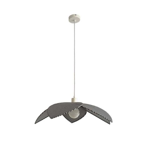 moderne-bruine-rotan-hanglamp-opjet-checkered