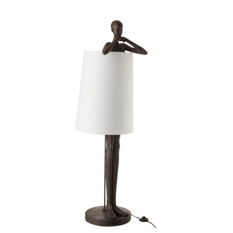 moderne-bruine-tafellamp-mensfiguur-jolipa-man-poly