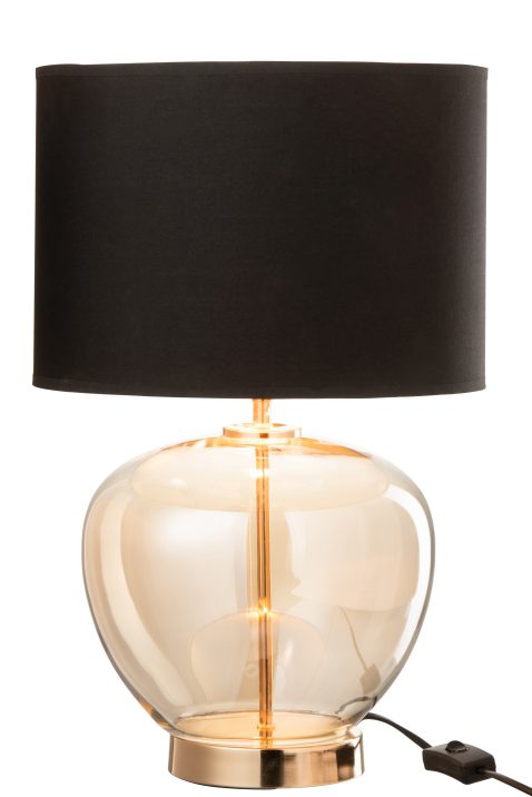 moderne-gouden-rookglazen-tafellamp-met-zwart-jolipa-xena-1