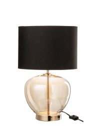 moderne-gouden-rookglazen-tafellamp-met-zwart-jolipa-xena