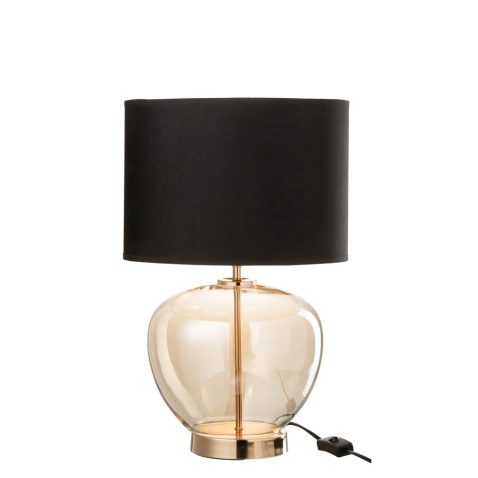 moderne-gouden-rookglazen-tafellamp-met-zwart-jolipa-xena