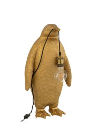 moderne-gouden-tafellamp-pinguïn-jolipa-penguin-poly
