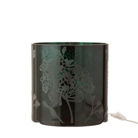moderne-groene-tafellamp-bewerkt-glas-jolipa-puck