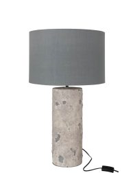 moderne-natuurstenen-tafellamp-grijze-kap-jolipa-greta