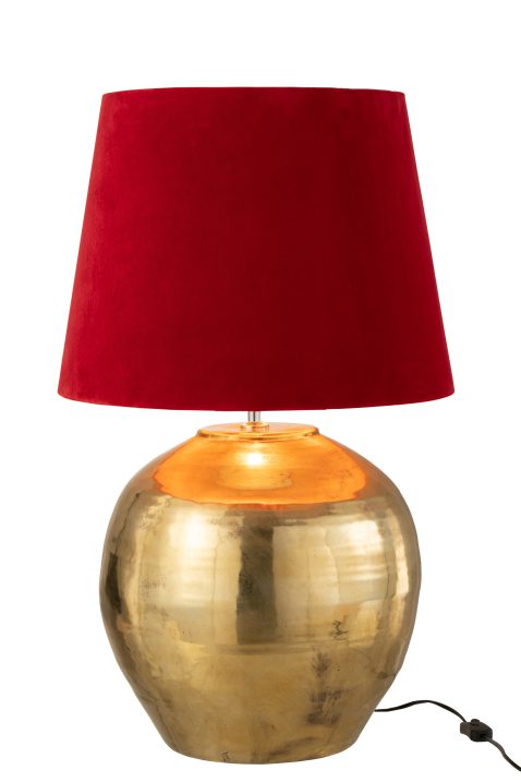 moderne-rode-lampenkap-tafellamp-jolipa-tara-1