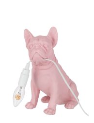 moderne-roze-hond-tafellamp-jolipa-bulldog-poly