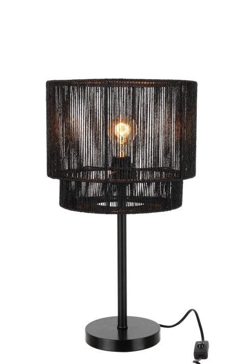 moderne-tafellamp-zwart-touw-jolipa-paul-1