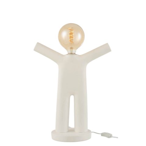 moderne-witte-mensfiguur-tafellamp-jolipa-p'tit-maurice-poly