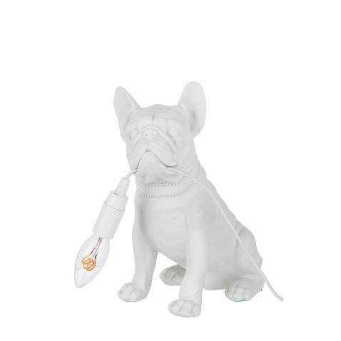 moderne-witte-tafellamp-hond-jolipa-bulldog-poly