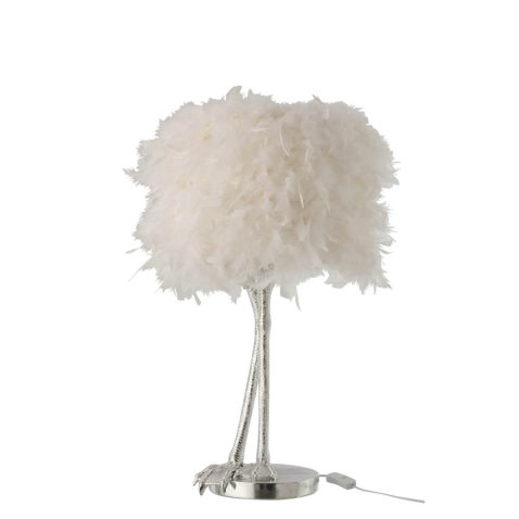 moderne-witte-tafellamp-met-veren-jolipa-paws-poly